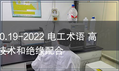 GB/T 2900.19-2022 電工術(shù)語 高電壓試驗技術(shù)和絕緣配合