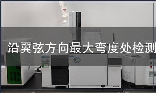 沿翼弦方向最大彎度處檢測