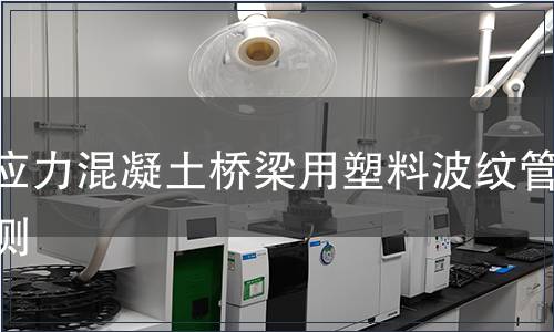 預(yù)應(yīng)力混凝土橋梁用塑料波紋管檢測