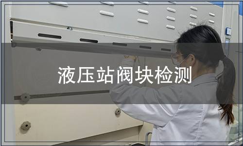 液壓站閥塊檢測