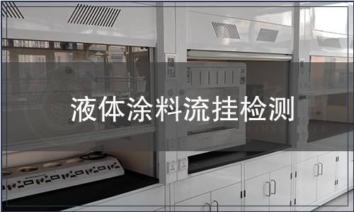 液體涂料流掛檢測