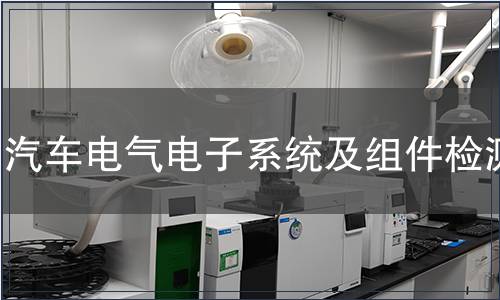 汽車電氣電子系統(tǒng)及組件檢測(cè)