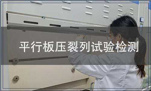 平行板壓裂列試驗檢測