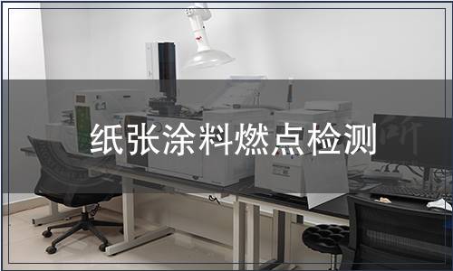紙張涂料燃點檢測