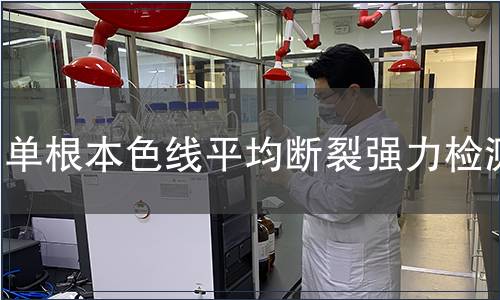單根本色線平均斷裂強(qiáng)力檢測(cè)