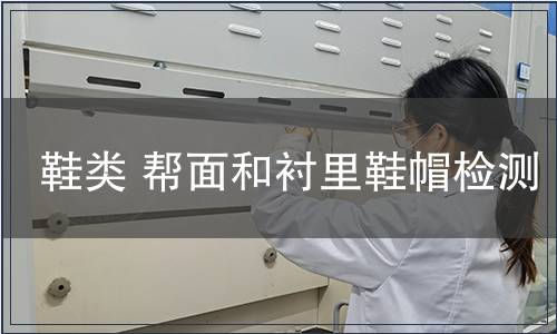 鞋類 幫面和襯里鞋帽檢測(cè)