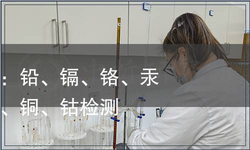 可遷移重金屬：鉛、鎘、鉻、汞、砷、銻、鎳、銅、鈷檢測(cè)