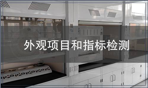 外觀項(xiàng)目和指標(biāo)檢測(cè)