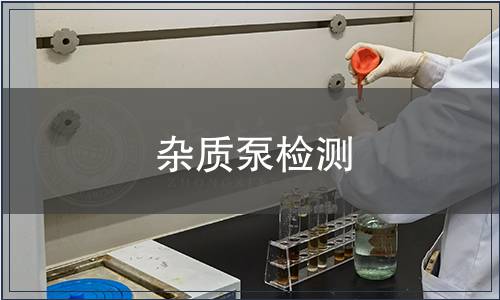 雜質(zhì)泵檢測