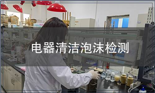 電器清潔泡沫檢測