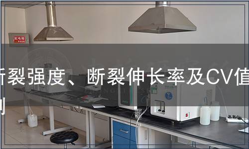 斷裂強度、斷裂伸長率及CV值檢測