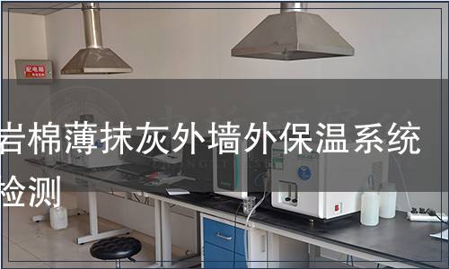 錨栓巖棉薄抹灰外墻外保溫系統材料檢測