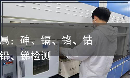 可萃取重金屬：砷、鎘、鉻、鈷、銅、鎳、鉛、銻檢測(cè)