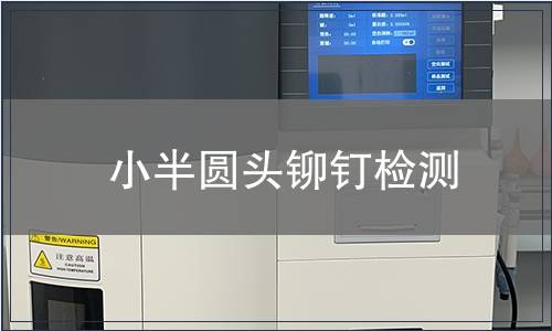 小半圓頭鉚釘檢測