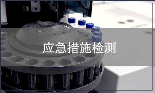 應(yīng)急措施檢測