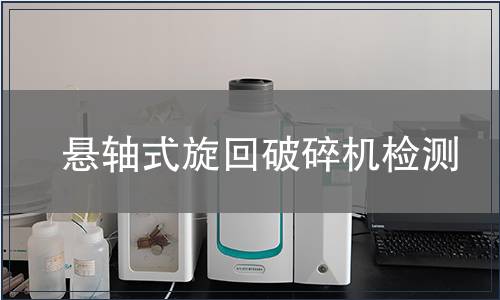 懸軸式旋回破碎機(jī)檢測(cè)