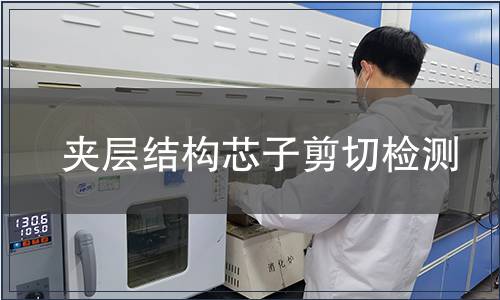 夾層結構芯子剪切檢測