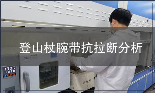 登山杖腕帶抗拉斷分析