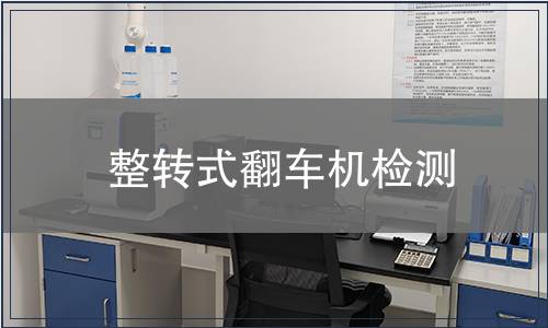 整轉(zhuǎn)式翻車機(jī)檢測