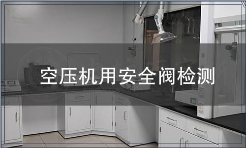 空壓機(jī)用安全閥檢測(cè)