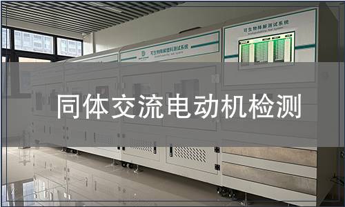 同體交流電動機檢測