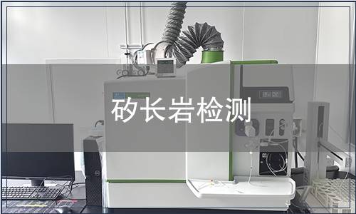 矽長(zhǎng)巖檢測(cè)