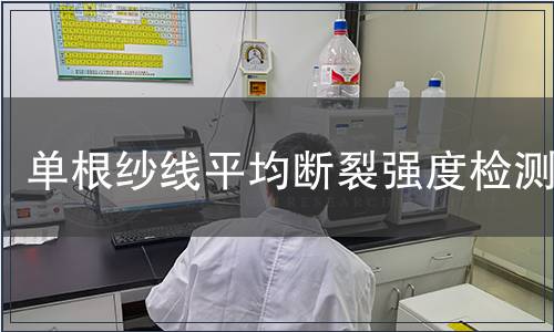 單根紗線平均斷裂強(qiáng)度檢測(cè)
