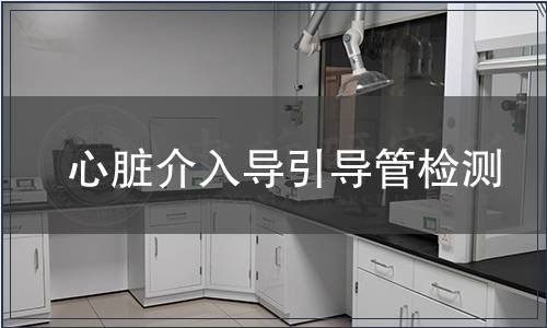 心臟介入導引導管檢測