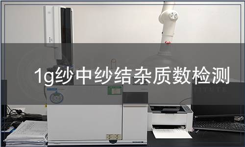 1g紗中紗結雜質數檢測