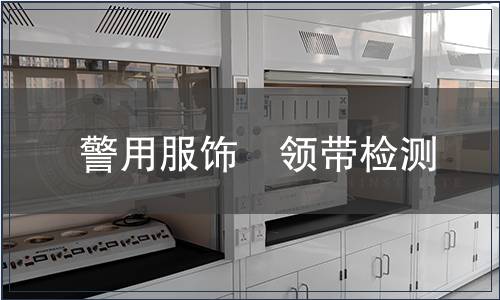 警用服飾　領(lǐng)帶檢測